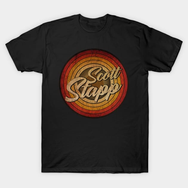 arjunthemaniac, circle retro faded Scott Stapp T-Shirt by arjunthemaniac